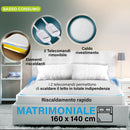 Coperta Termica Elettrica Matrimoniale 120W Kooper Pisola Bianca