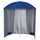 Ombrellone da Spiaggia con Tenda Integrata Ø220x220 cm in Metallo e Poliestere Blu