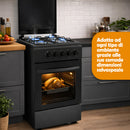 Cucina a Gas 86x50x50 cm Piano Cottura a 4 Fuochi da Esterno con Forno e Coprifuochi Nero       