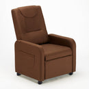 Poltrona Relax Reclinabile Manuale 62x71x100 cm in Tessuto Marrone