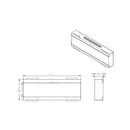Camino Elettrico da Incasso a Parete Frontale 127x18x46 cm Detroit LED RGB e APP  