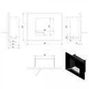 Camino a Bioetanolo da Parete 68,5x53,4 cm Flig New York Verty