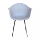 Poltrona Maui 63x55x79 h cm in Plastica Tortora