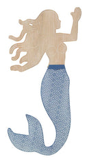 Pennello da Muro Sirena 30,5x2x60 cm in Ferro e MDF Multicolor      