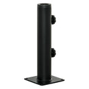 Base Supporto per Ombrellone da Terrazza 12x12x30 cm in Metallo Nero      