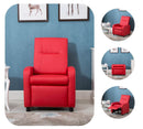 Poltrona Relax Manuale Reclinabile in Similpelle Vandi Panna