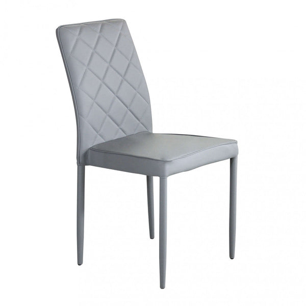prezzo Sedia Blossom 41x50x91 h cm in Similpelle Grigio chiaro