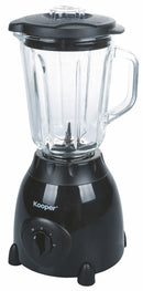 Frullatore Elettrico 500W Bicchiere 1,5 Litri 2 Velocità Kooper Nero