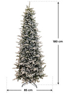 Albero di Natale Artificiale Innevato Pino Silvestre Verde Varie Misure