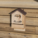 Set di 3 Casette per Pipistrelli 21,5x11,5x34 cm in Legno di Abete Naturale      