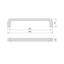 Set 20 Maniglie per Mobili 224 mm in Zama Emuca Zagreb 