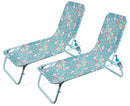 Set 2 Lettini Prendisole da Giardino per Bambini in Acciaio Soriani Oxford Unicorno