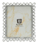 Cornice Hollow 26x2,2x31,3 cm in Resina e Vetro Argento      