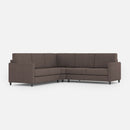 Divano Angolare 5 Posti 221x221x85 cm Karay in Tessuto Talpa