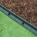 Set 4 Pezzi Bordatura da Giardino 120 cm Flessibile Verde  
