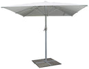 Ombrellone da Giardino 3x3m in Alluminio Vespro Bianco