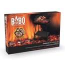 Barbecue a Carbone Carbonella Rettangolare 58x38x82 cm con Vassoio in Acciaio al Carbonio Nero      
