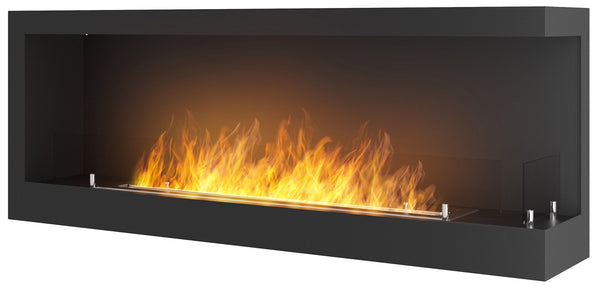 acquista Camino a Bioetanolo da Incasso 120x45 cm Corner 1200 Right Nero