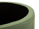 Puff con Contenitore London Verde Ø46,5x44 cm in Pino e MDF e Spugna e Metallo e PU      