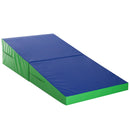 Materasso Training Pieghevole per Fitness Ginnastica Artistica Blu verde 180x90x40 cm 