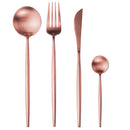Servizio Set di Posate 24 Pezzi in Acciaio Inox VdE Tivoli 1996 Preciosa Rame