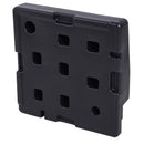 Base per Ombrellone da Giardino Riempibile a Croce 92-124 Kg Nero 51x51x12 cm 