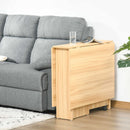 Tavolo Pieghevole Salvaspazio Legno Naturale 140x80x74 cm 