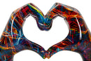 Scultura Lover Psyco 25x7,5x13,5 cm in Resina Multicolor      