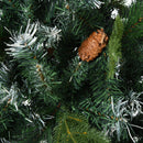 Albero di Natale Artificiale Innevato 150 cm 770 Rami con Pigne  Pino Verde