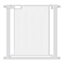 Cancellino per Cani Regolabile 75-82x76 cm con Chiusura Automatica in Acciaio e ABS Bianco      