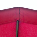 Ombrellone Rotondo Ø250x240 cm a 18 Stecche in Metallo e Poliestere Rosso Vino  