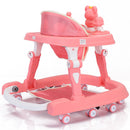 Girello Bambini PRO Primi Passi Chiusura Salvaspazio con Giochi Interattivi Rosa
