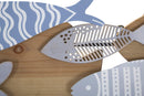 Pannello da Muro Fish Sea 91x3x33,5 cm in Ferro e MDF Multicolor      