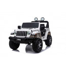 Macchina Elettrica per Bambini Fuoristrada Jeep Wrangler Rubicon 12V con Telecomando Bianco