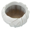 Cachepot Gardy Ø34,5x23,5 cm in Resina Bianco effetto lavato      