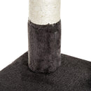 Albero Tiragraffi per Gatti a 3 Livelli con Piattaforme Scale Crema marrone 48x48x121 cm 