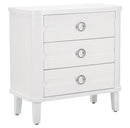 Comò Shine 81x84x40 cm in Legno MDF e Metallo Bianco
