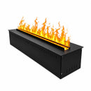 Bruciatore per Camino Elettrico a Vapore Acqueo da Incasso con Fiamme 3D 75x22,7x17,8 cm Capacità 3 lt 400W APP VAPOR75 Nero