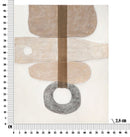 Dipinto su Tela Stony 80x100x2,8 cm Cornice in Legno di Pino Multicolor