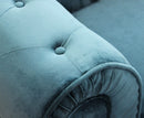 Divano 2 Posti Chesterfield 152x74x82 h cm in Velluto Blu