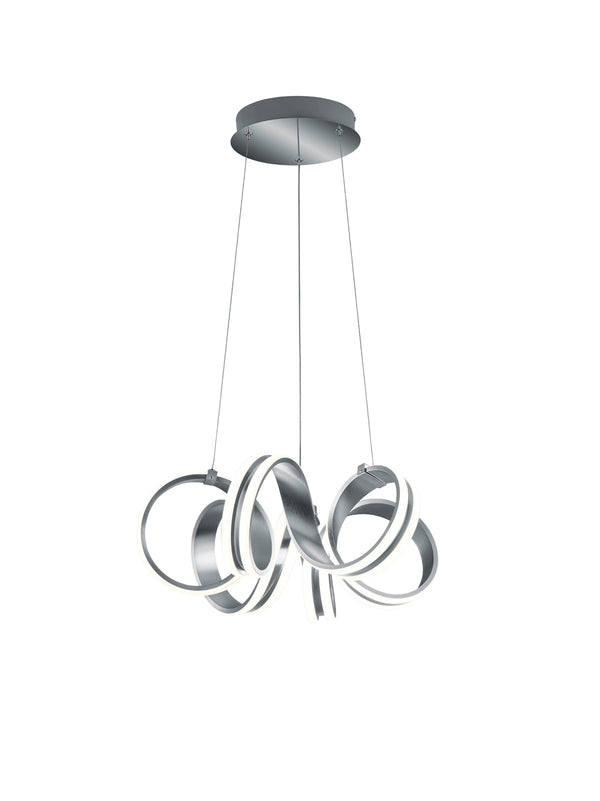 Lampada a Sospensione da Interno a LED in Metallo Alluminio Spazzolato online