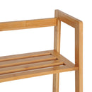 Libreria Scaffale Multiuso a 4 Livelli in Bambù Naturale 48x30x119 cm 