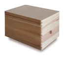Scatola con Coperchio 40x30x23 cm in Legno di Pino Naturale