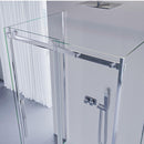 Box Doccia 3 Lati 1 Anta Scorrevole in Cristallo Trasparente 8mm H195 Bonussi Alina Varie Misure