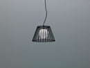 Lampada a Sospensione Ø20/35xH120 cm in Metallo Cage Nero