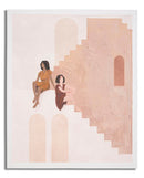 Dipinto su Tela Ladies 80x3,7x100 cm in Legno e Tessuto