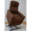 Poltrona Relax Elettrica Kalika con Alzapersona Lift 1 Motore in Microfibra Marrone Scuro