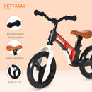 Bicicletta Pedagogica per Bambini in lega di Magnesio e Acciaio Nera