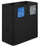 Pattumiera Sistema di Raccolta Rifiuti 77x38xh80 cm In Acciaio Verniciato 2 Scomparti Nero