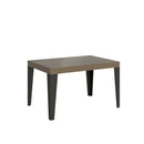  Tavolo Allungabile 140-400x90x77 cm Flame Tortora Telaio Antracite